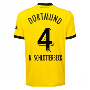 Borussia Dortmund Nico Schlotterbeck #4 Replika Hjemmebanetrøje 2023-24 Kortærmet